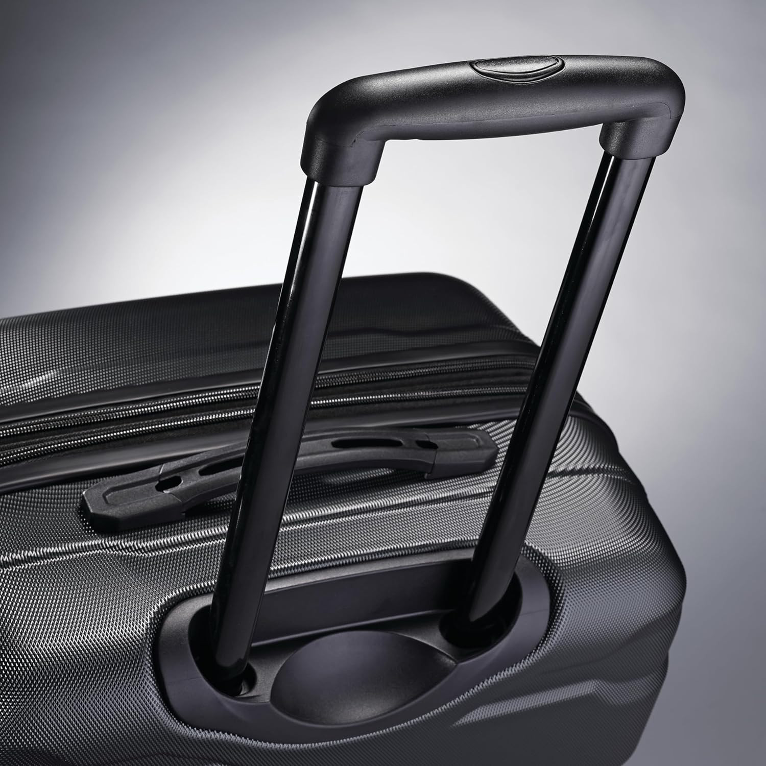 Omni PC Hardside Expandable Luggage with Spinner Wheels, Black, Carry-On 20-Inch
