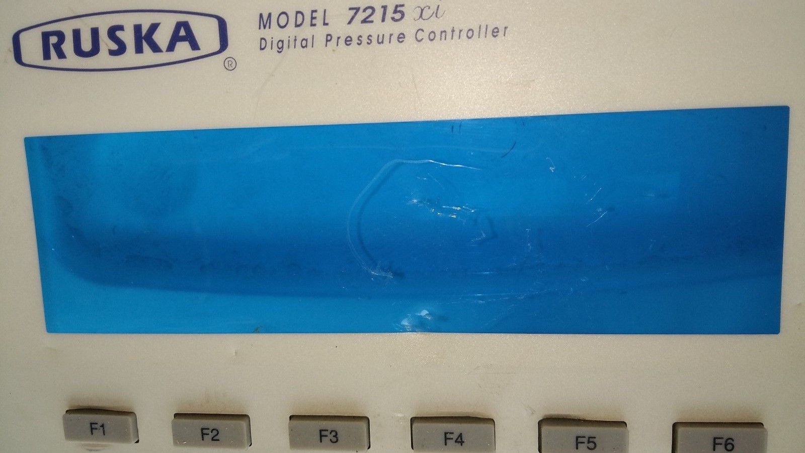 7215Xi-200 Rev A Front Panel for Ruska 7215 XI Digital Pressure Controller