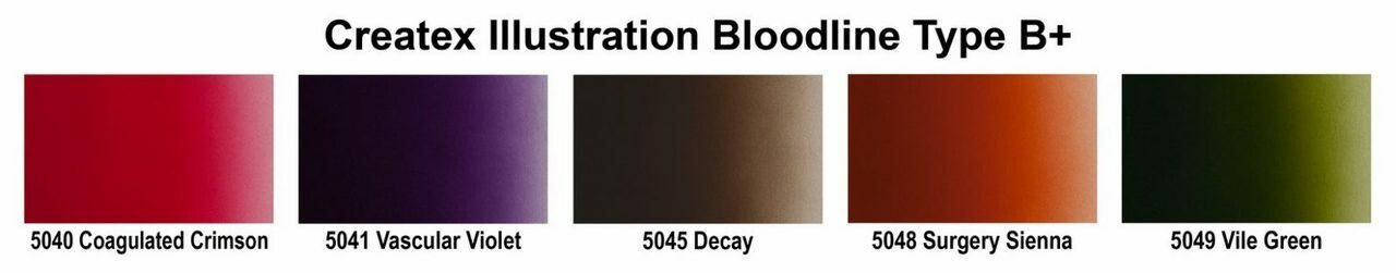 Createx Illustration Bloodline Type B+ 2oz Set