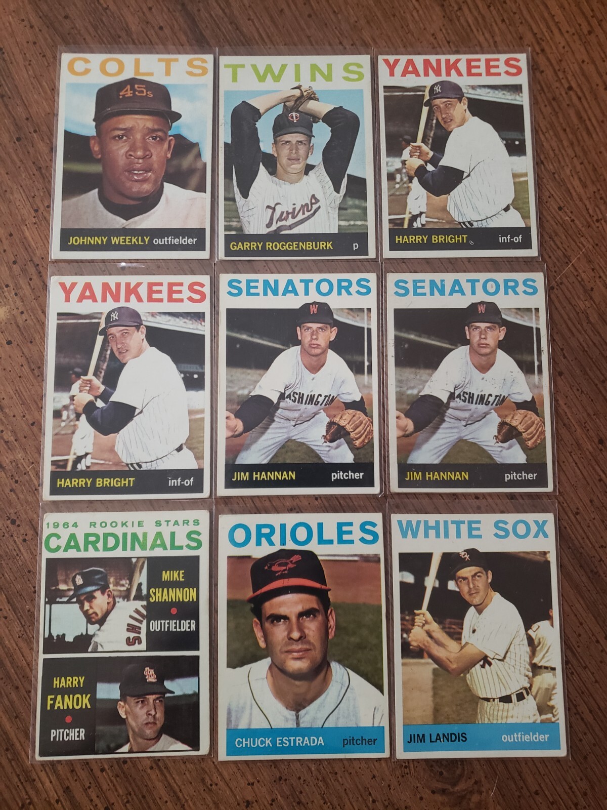 1964 TOPPS BASEBALL YOU PICK #201 - #370 ****FREESHIPPING****