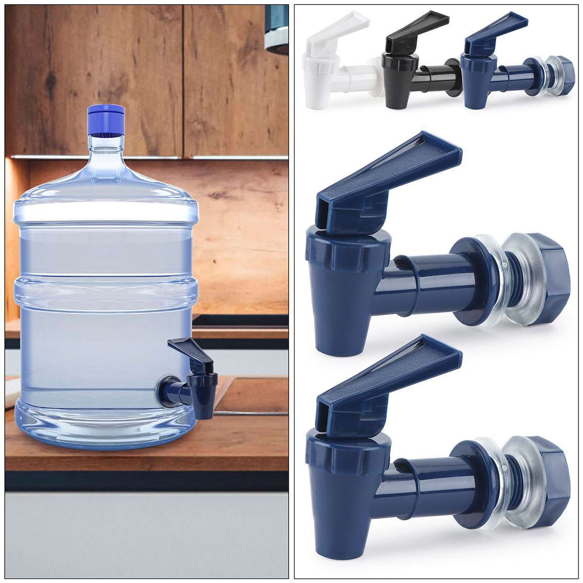 2Pcs Faucet Replacement Stem Dispenser Valve Tap Cooler Water Bottle Jug Spout