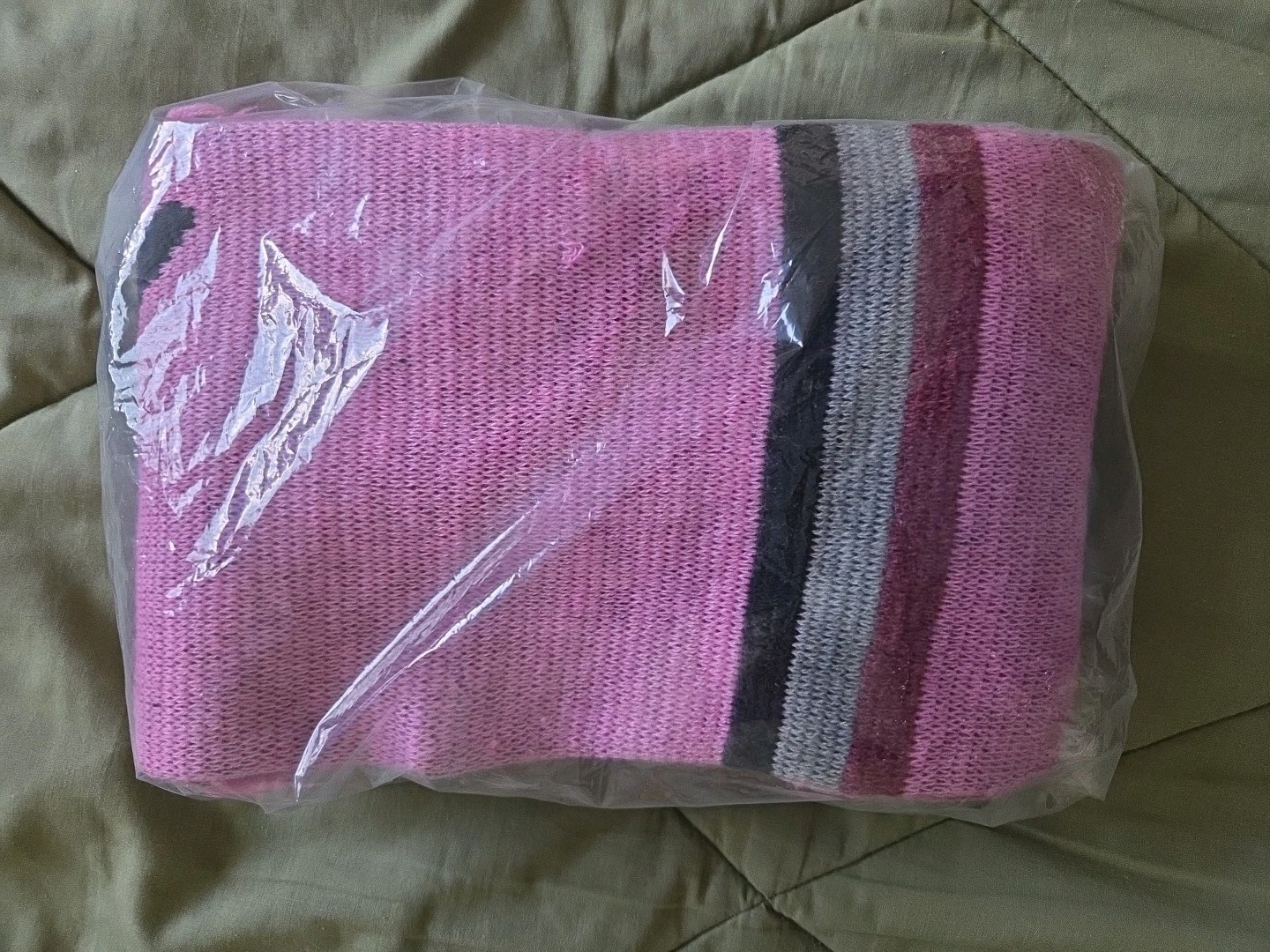 Wisconsin Timber Rattlers Knit Scarf Pink 5' Breast Cancer Brewers Baseball New