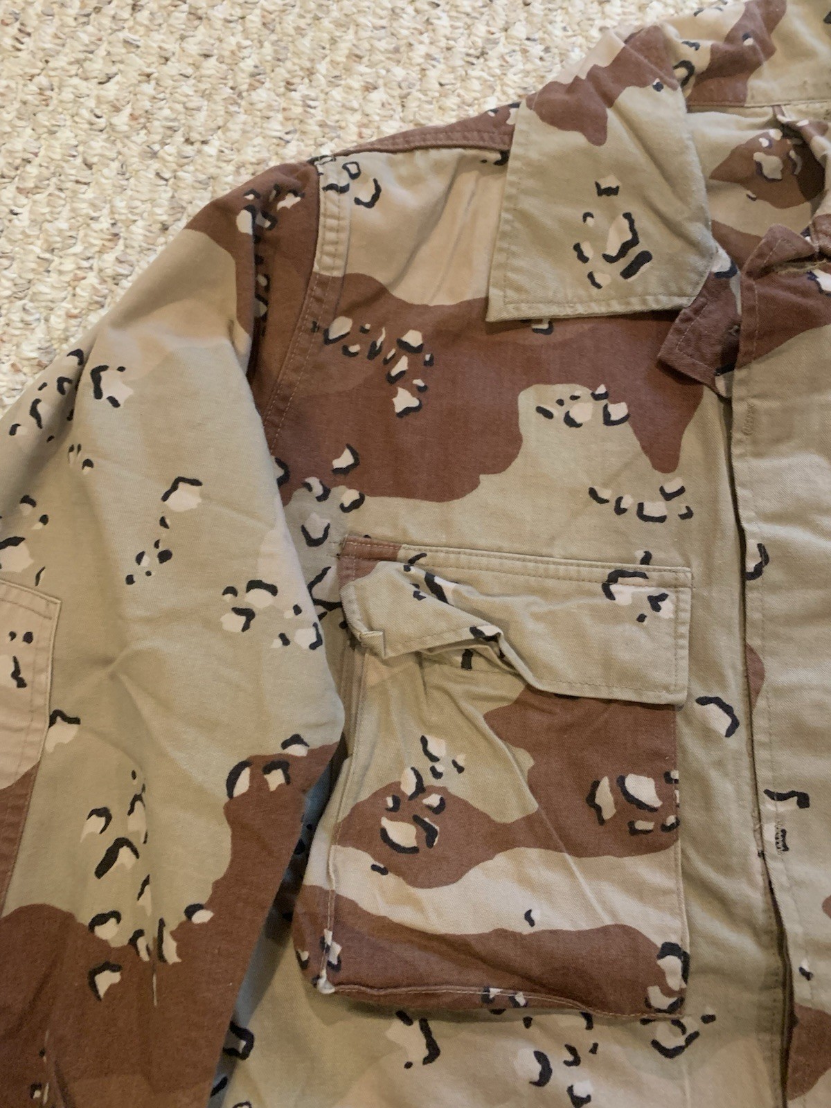 Six Color Desert DBDU Uniform Top Modified Numbered Early Version 1980’s