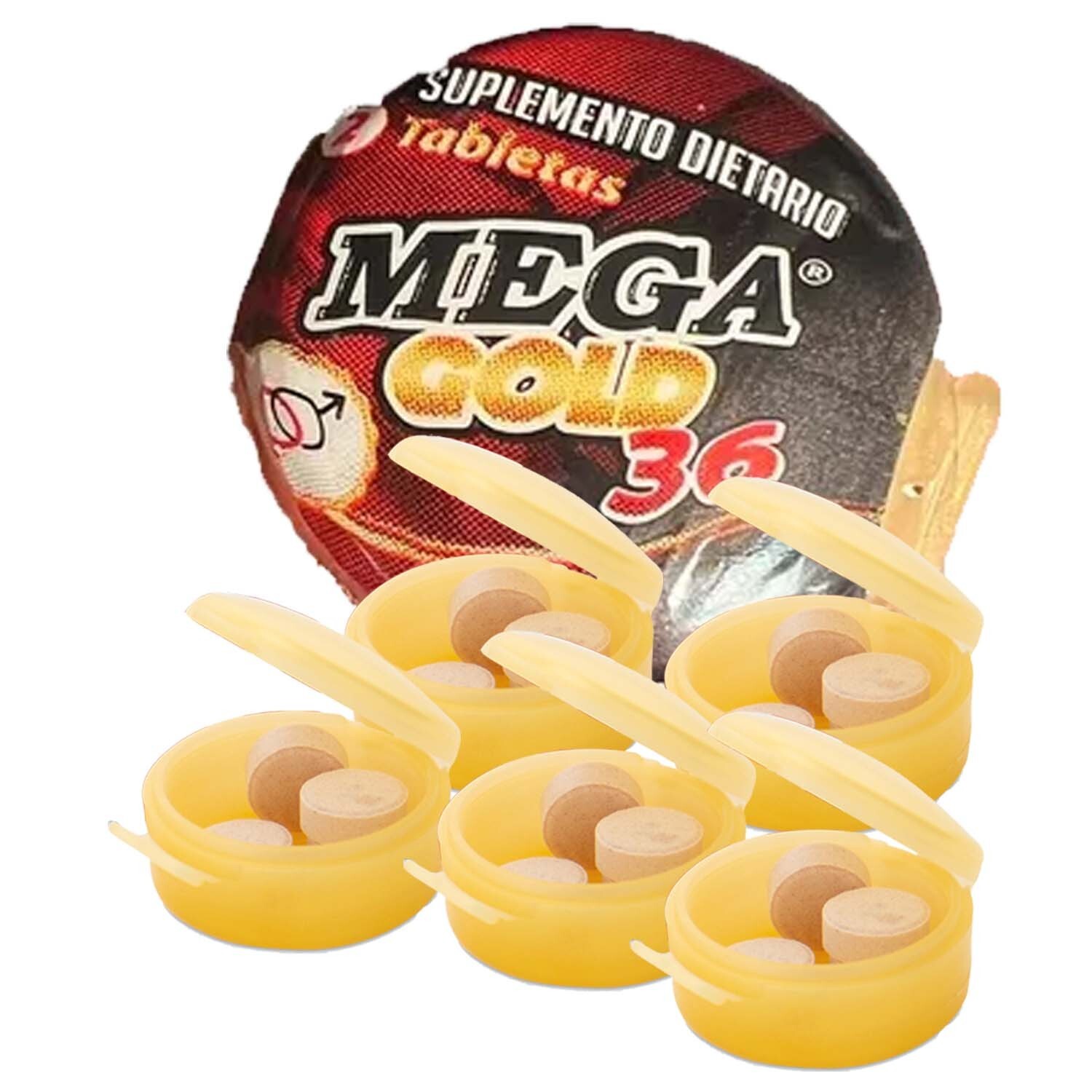Mega Gold 36 - 20 Pills Extra Men Sexual Powers Bed Bull Booster For Men