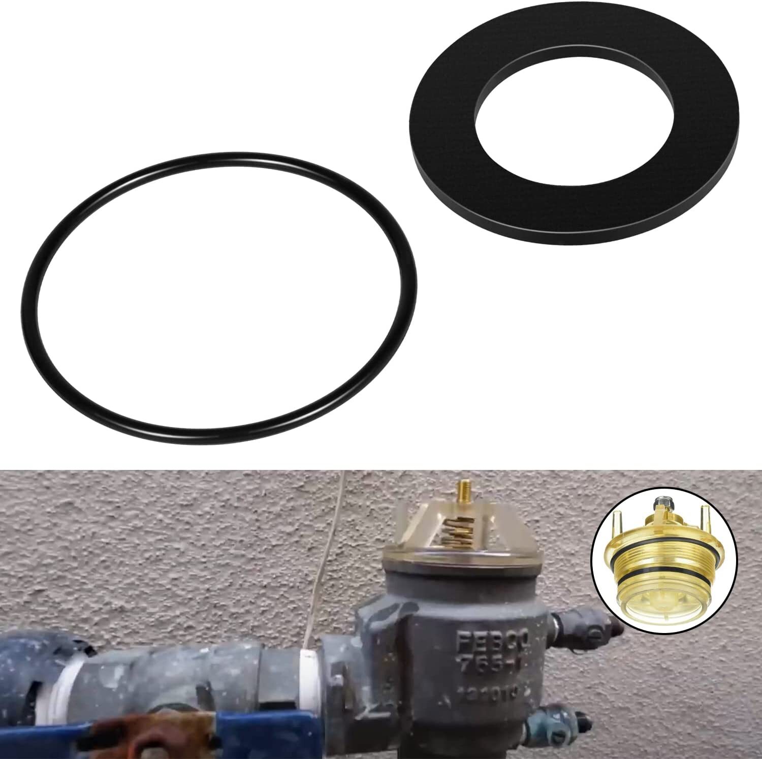 94138 Gasket Repair Kit Fit for Blue Febco 765 1-inch PVB Bonnet Poppet Kits