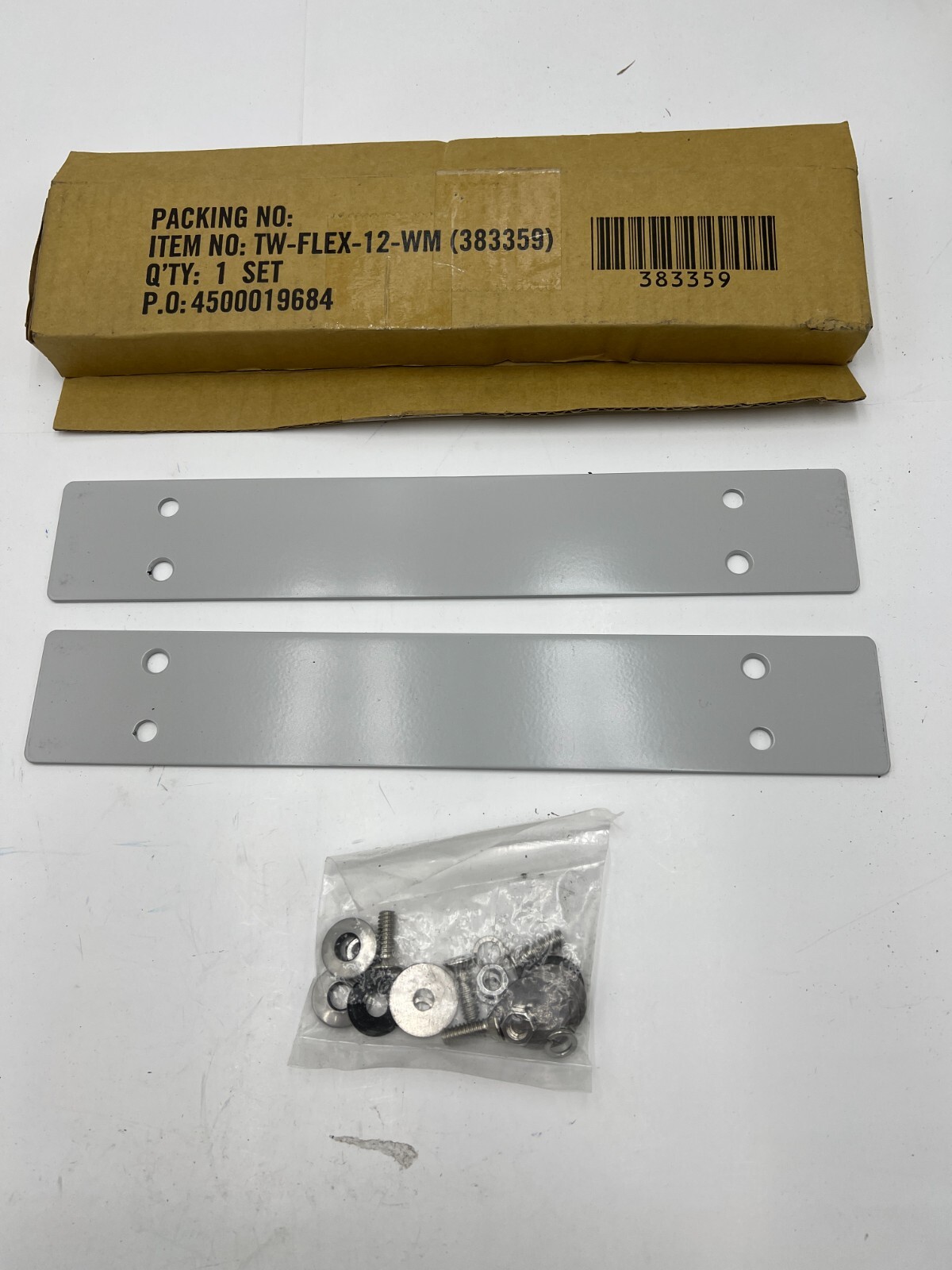 (Pack of 2) 12" Wide Steel Enclosure Wall Mount Bracket TW-FLEX-12-WM (383359)