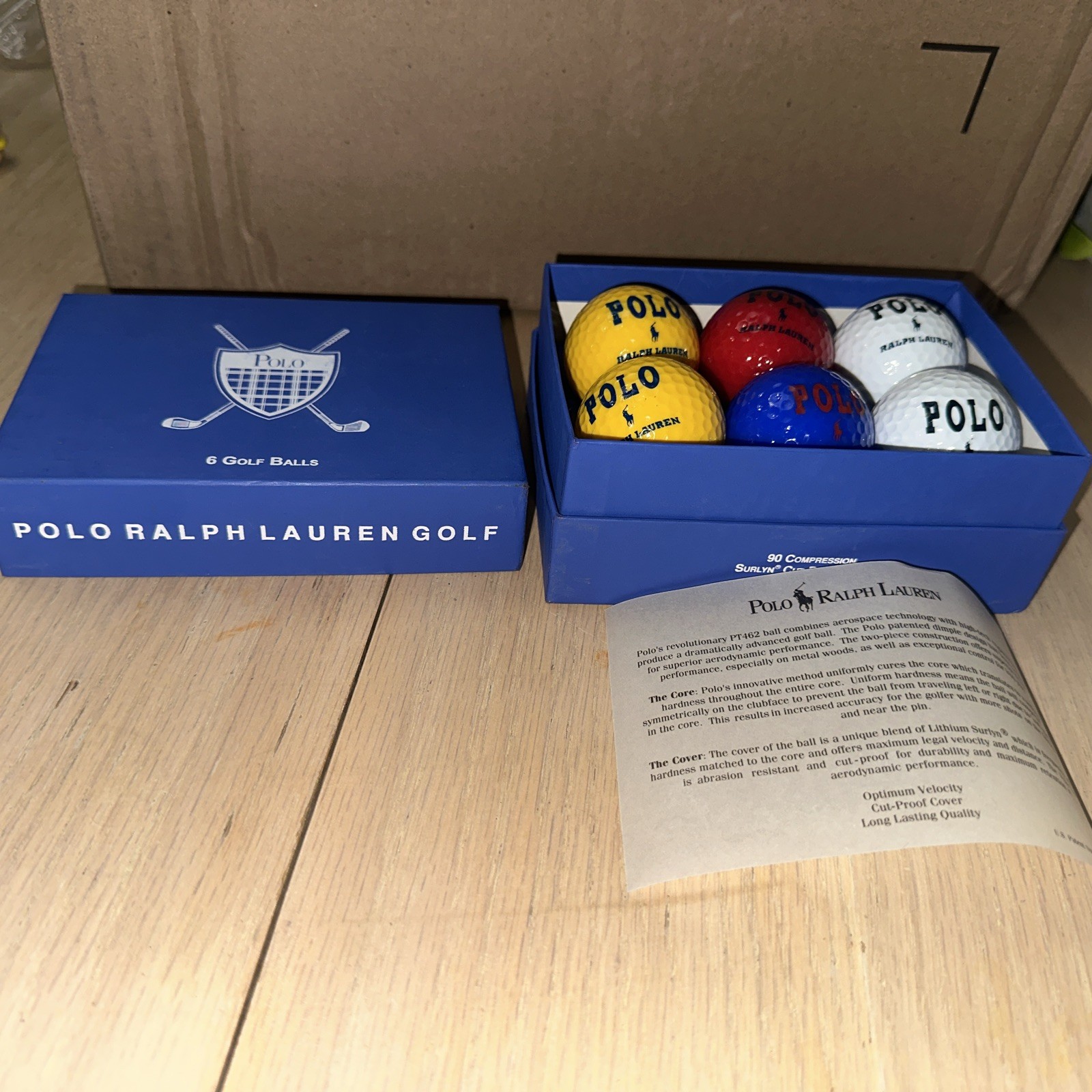 Polo Ralph Lauren Multi Colored Golf Balls PT 462 (Set Of 6)