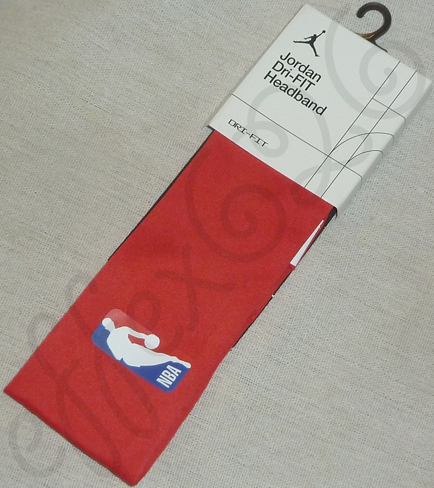 NWT Nike Jordan NBA DRI-FIT Headband Anti Slip Red