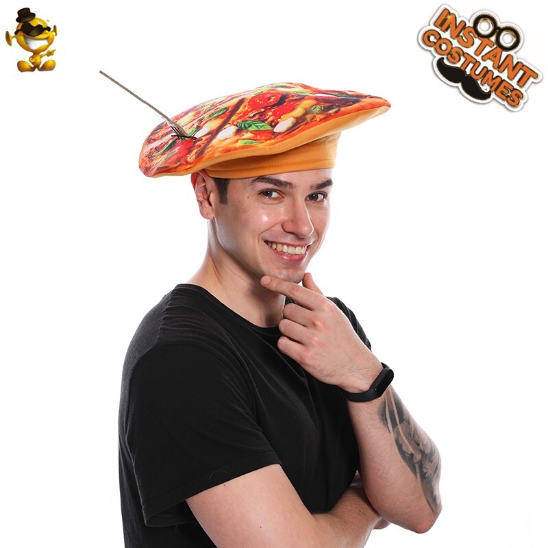 Adult Pizza Hat Fun Party Clothing
