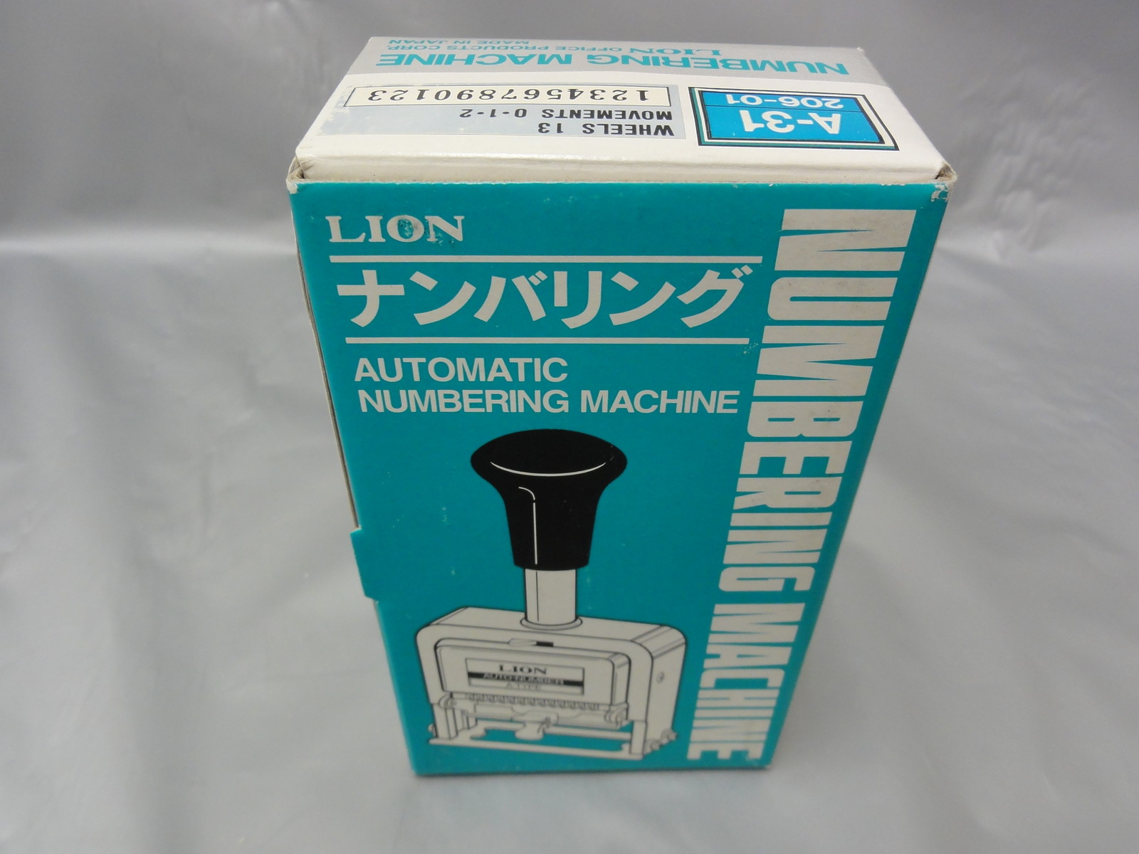 Automatic Numbering Machine, A-31, 13 wheels. Made in Japan