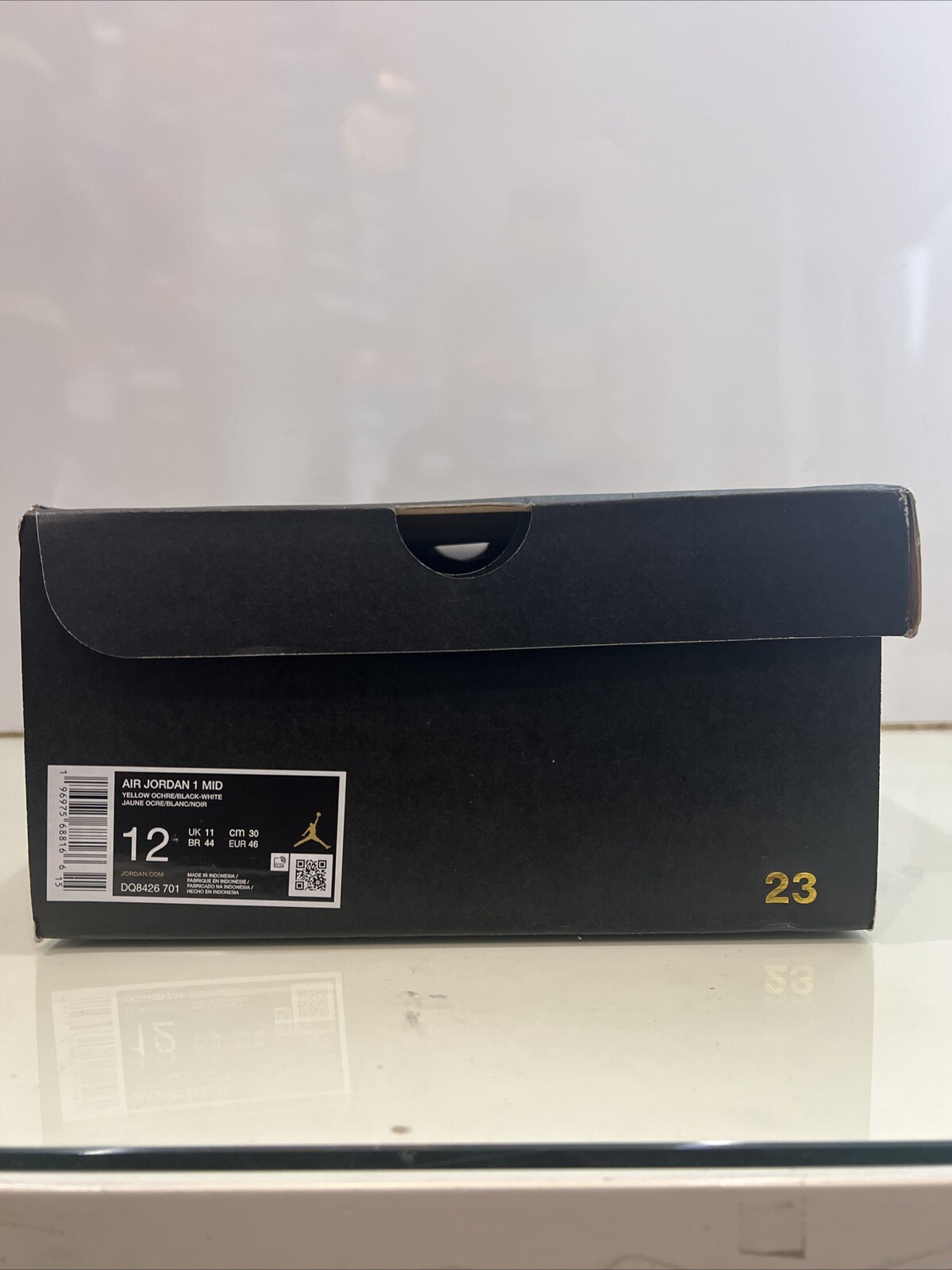 Nike Air Jordan 1 Mid AJ1 Yellow Ochre Men Casual DQ8426-701 - Size 12