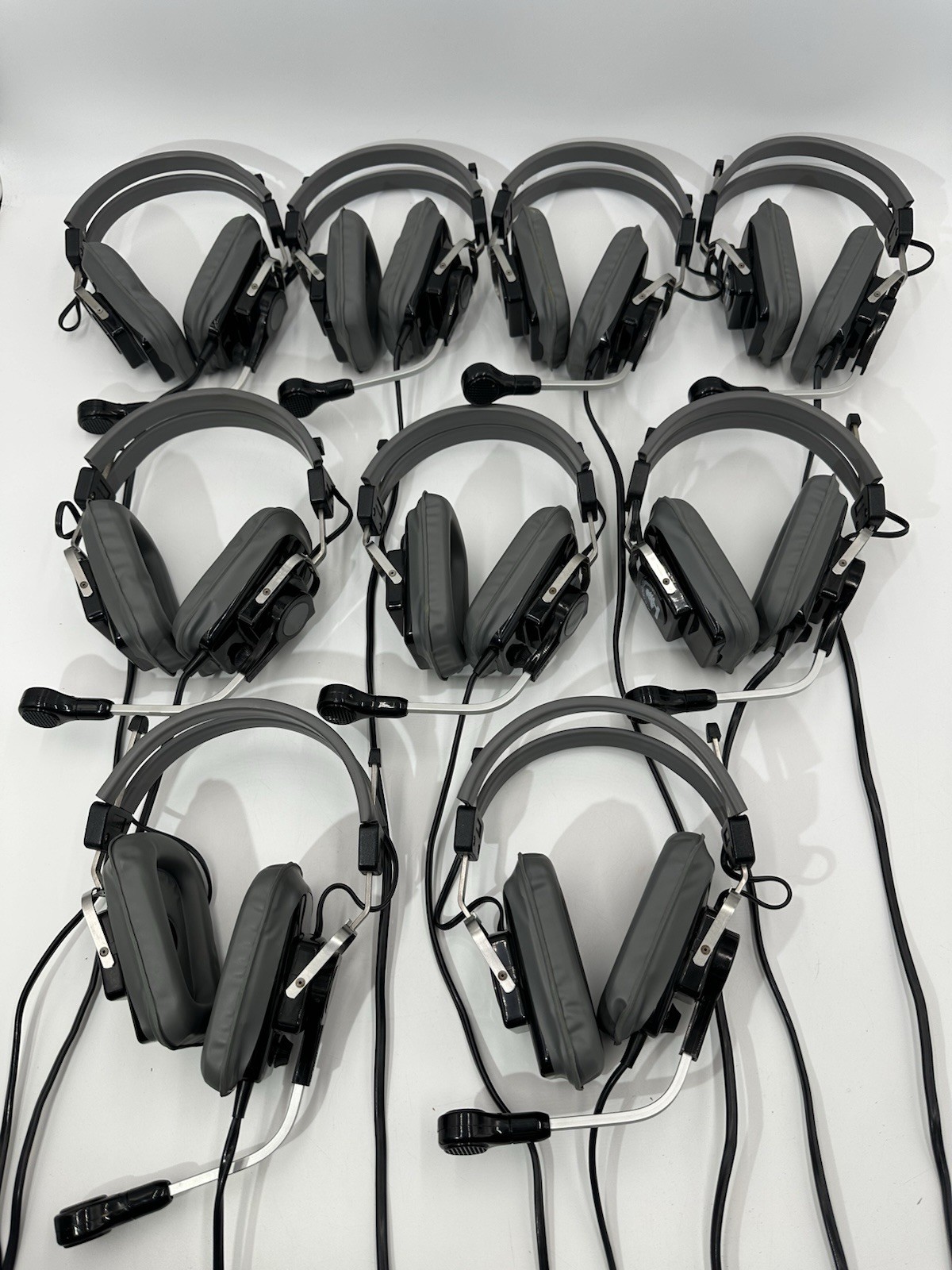 9 Telex Learning Computer Headphones Headsets Microphone Dual Plug In Justen’s