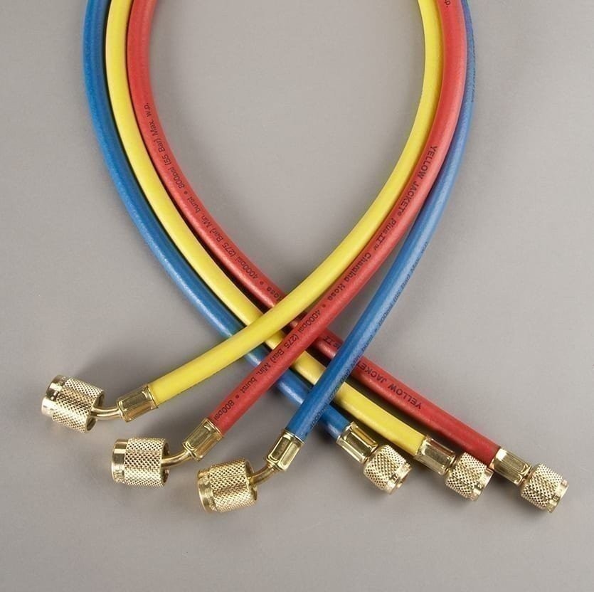 Yellow Jacket 22985 3-Pak (RYB) 60" PLUS II Hoses with SealRight Fittings