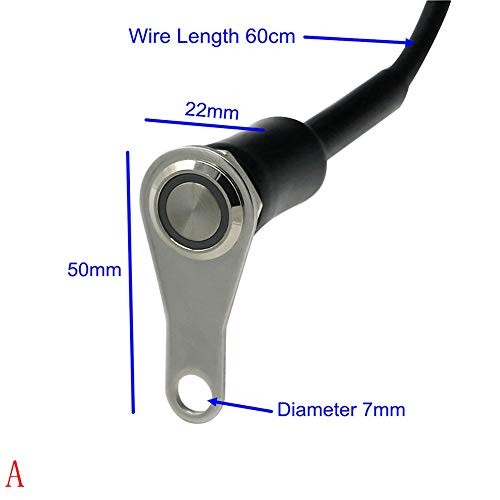 Universal Stainless Steel LED Motorcycle Switch ON-Off Handlebar Adjustable