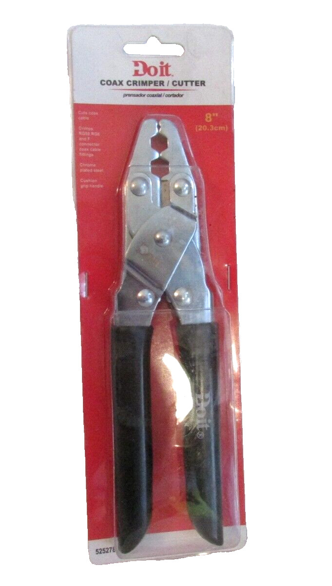 Do it Best brand coax crimper cutter tool NEW 8" 525278