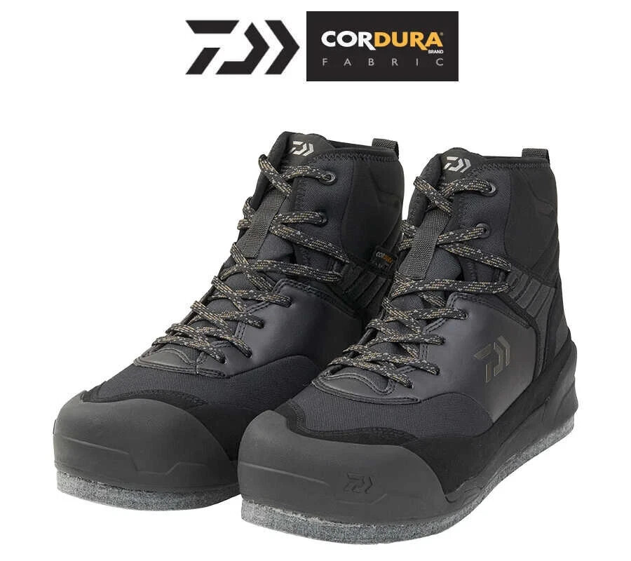Daiwa Rock Shore Fishing Shoes Spike Felt Sole DS-2680-H Black New Japan