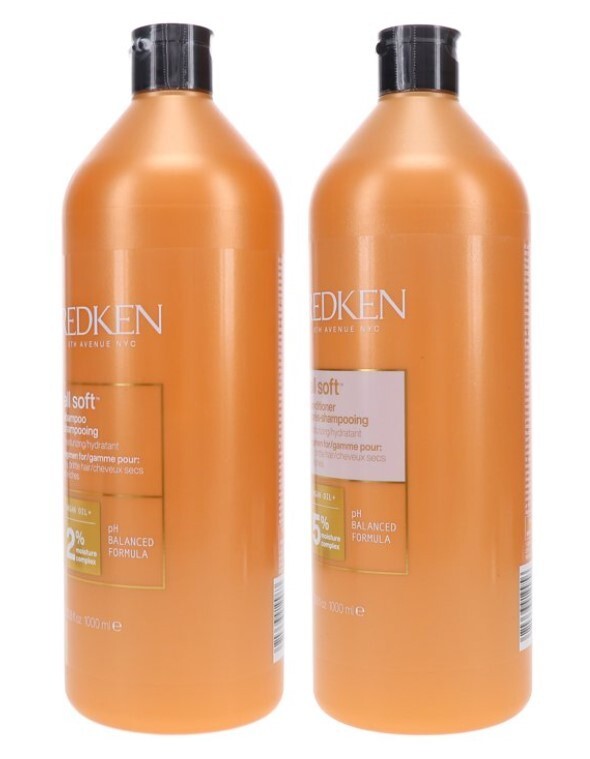 Redken All Soft Shampoo & Conditioner Set 33 oz Free Same Day Shipping