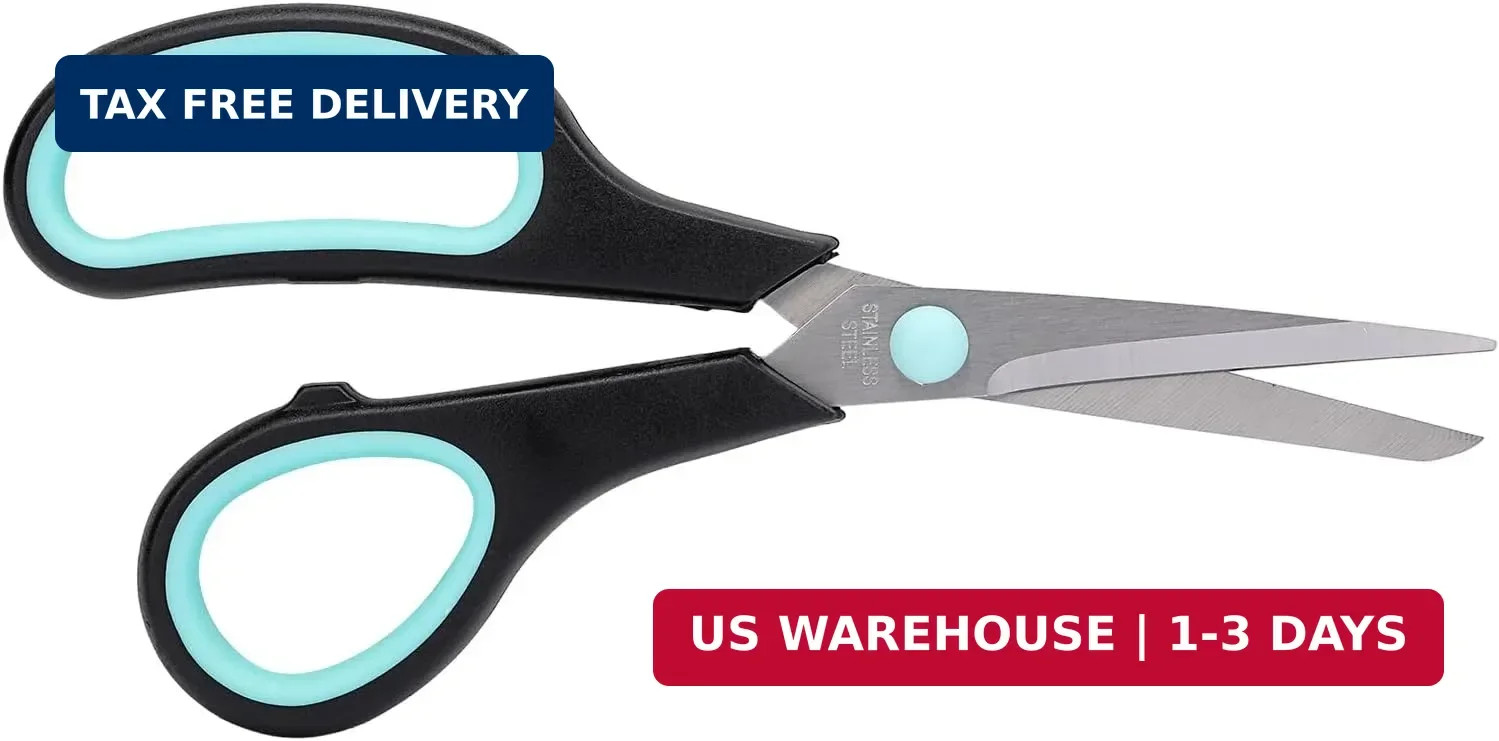 Assorted Size Scissors 4 Pc Set, Heavy Duty Stainless Steel Sharp Blades,Comfort