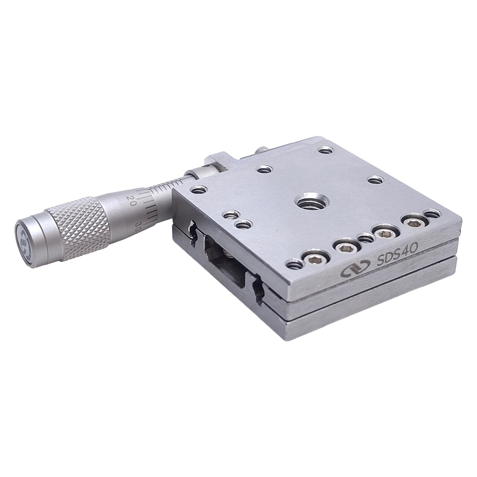 Newport SDS40 Manual Linear Stage 0.63in Travel, 1.57"x1.57", 1/4-20 Thread, 60N