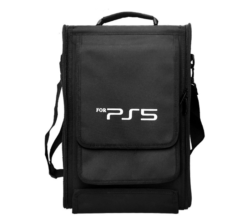 Black Travel Shoulder Carrying Bag Carry Case for PS5 PlayStation 5 Console Game