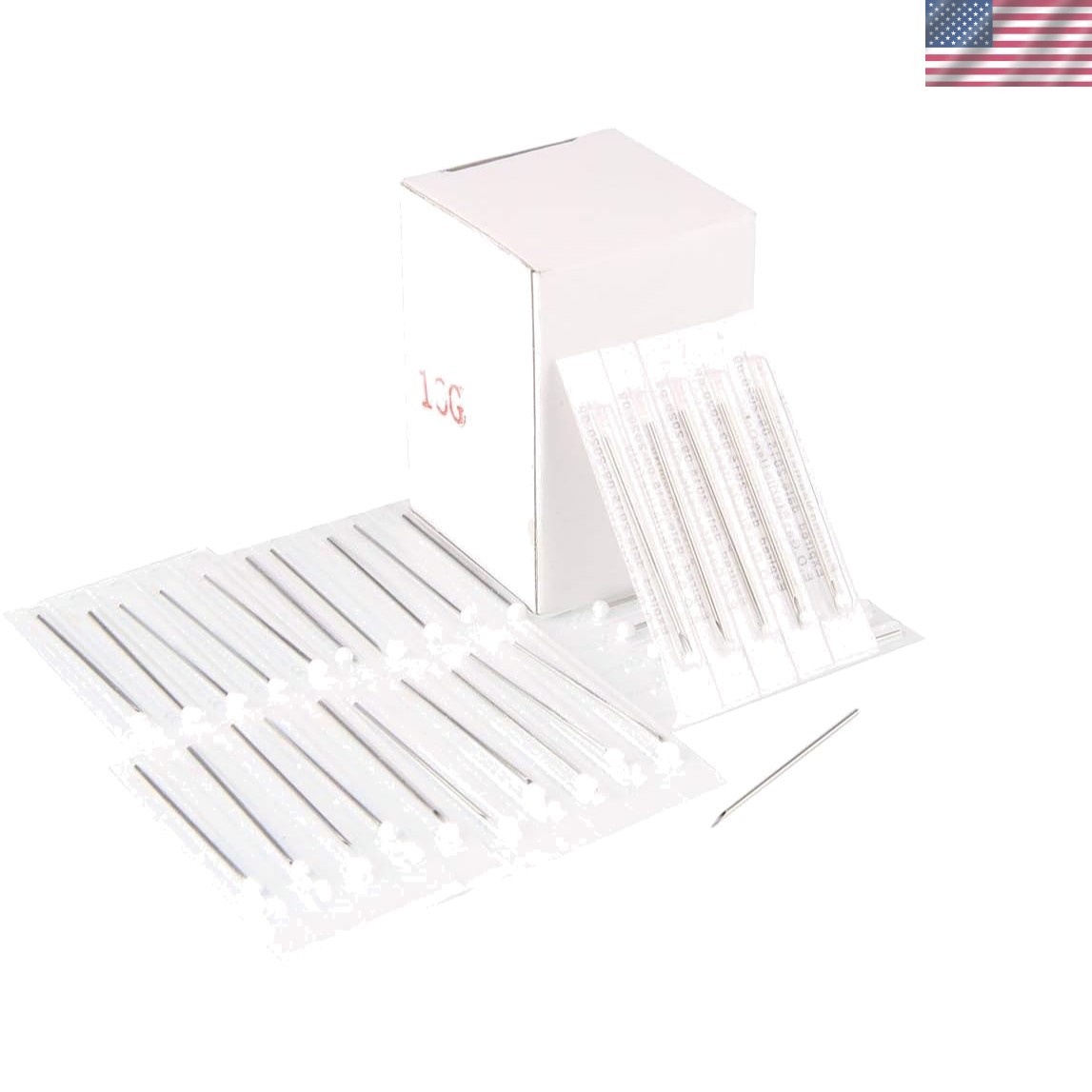 Chrontier 10PCS Sterilized Body Piercing Needles - 20G Surgical Steel