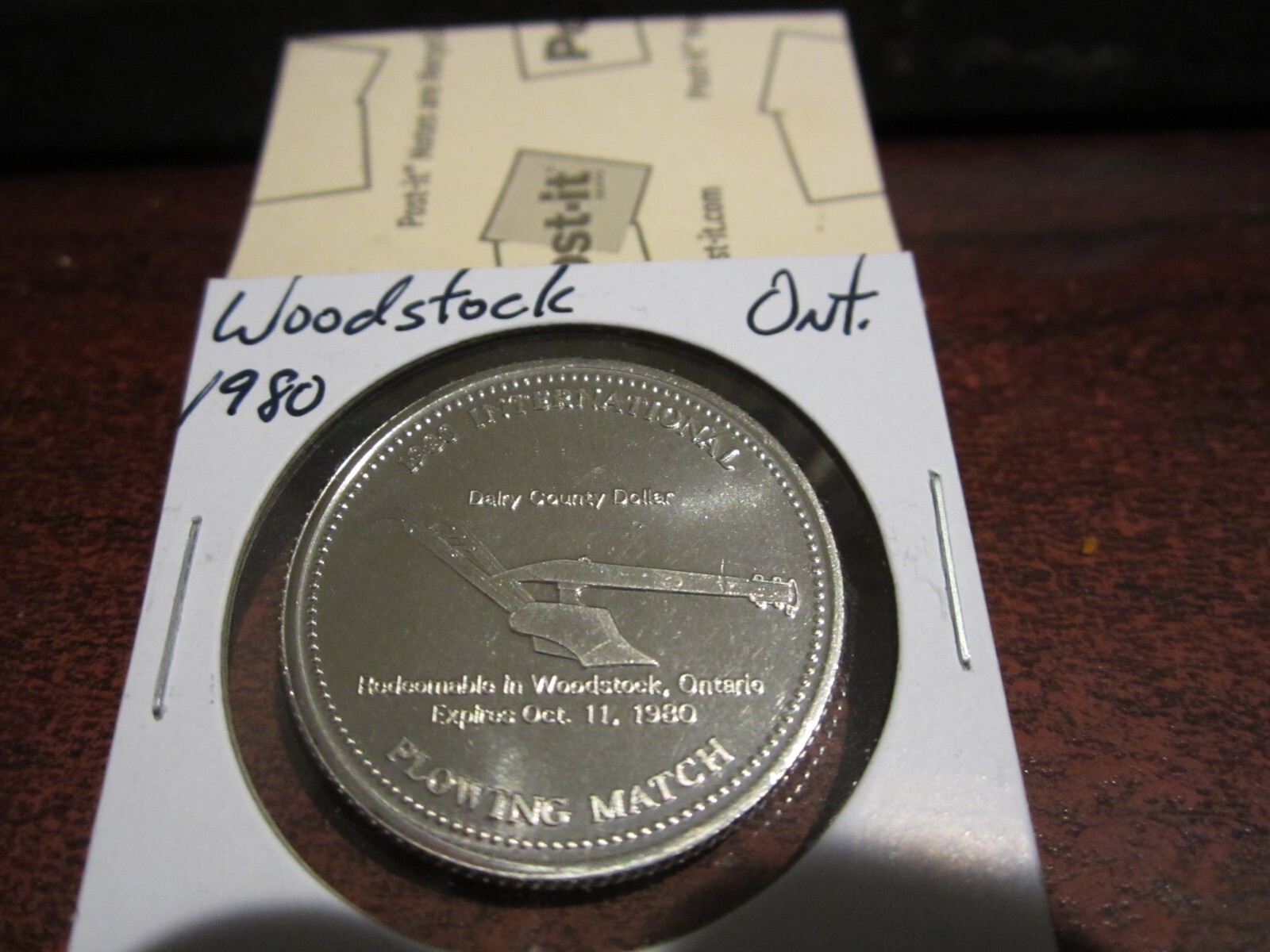 1980 - Woodstock, Ontario - Canada Token, Canadian trade dollar