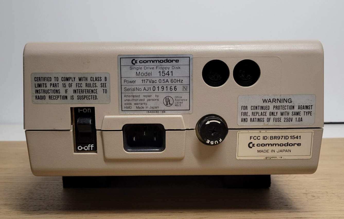 Vintage Commodore 1541 15.25" Floppy Disk Drive With Original Box | UNTESTED