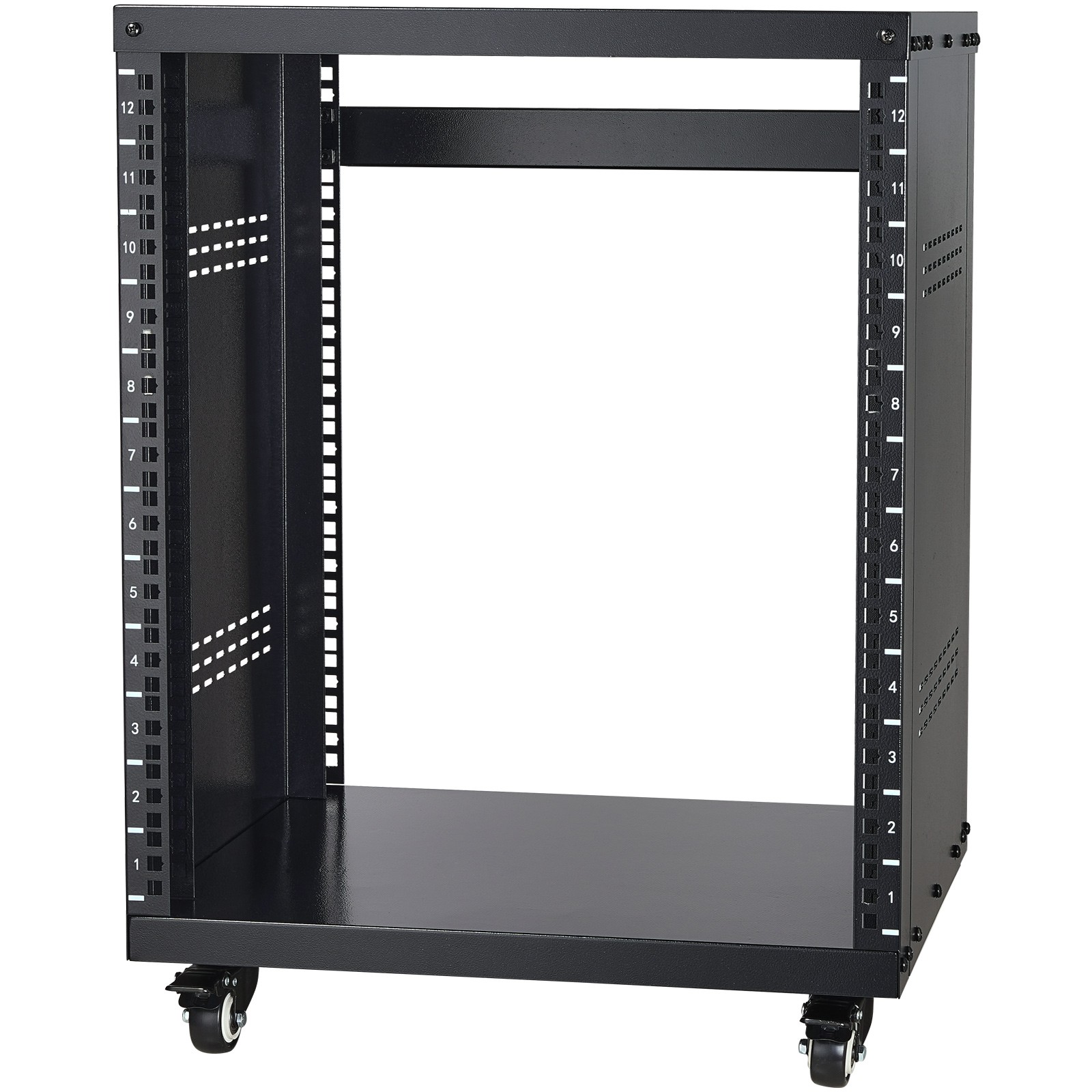 Uimoso 12U AV Rack Stand 500 lbs Capacity Network Stereo Recording Studio Rack