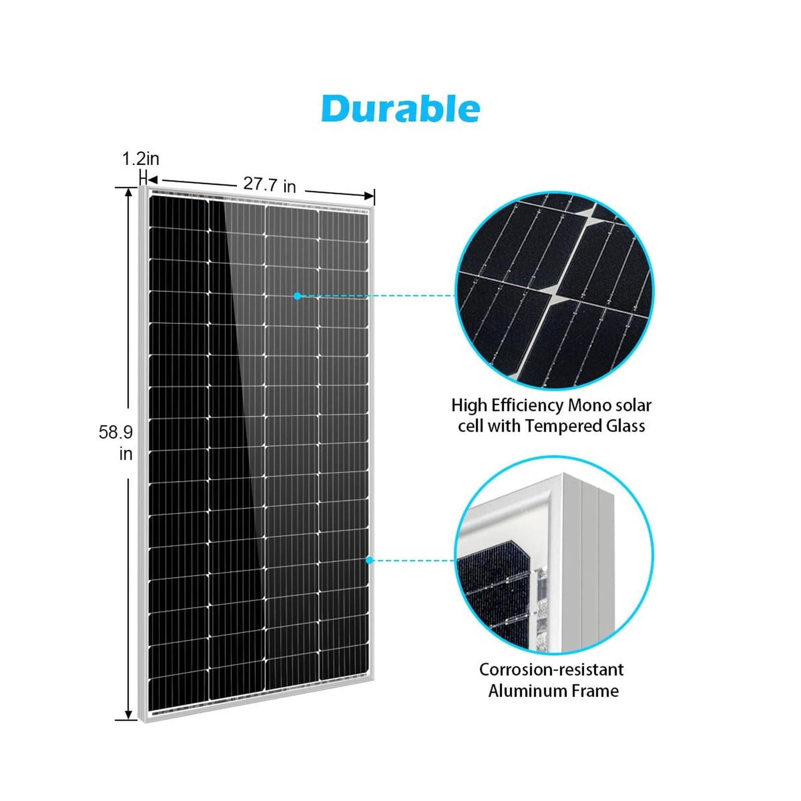 SUNGOLDPOWER 400 Watt Solar Panel, 2PCS 200W Monocrystalline Solar Panels for...
