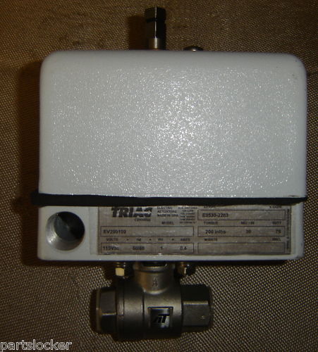 TRIAC EV200109 ACTUATOR 1/2" STAINLESS STEEL VALVE NEW