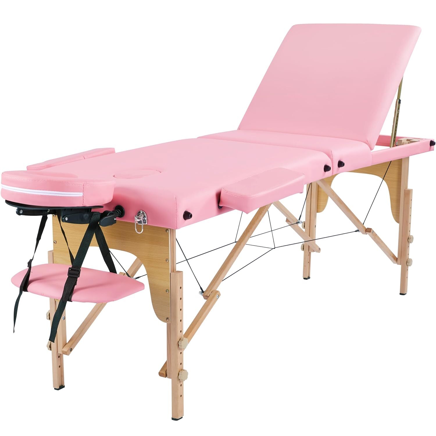 Yaheetech 3 Folding 84 Inch Portable Adjustable Massage Bed with Non-Woven Bag