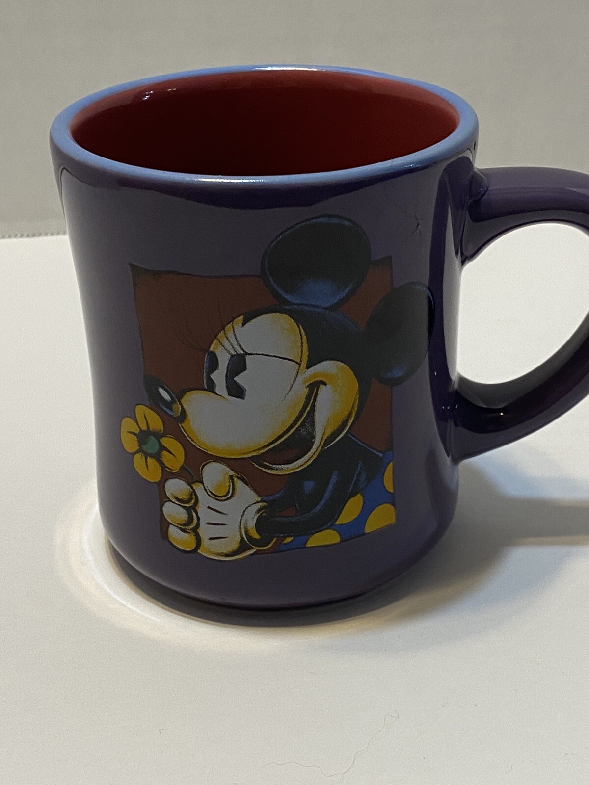 NEW Disney Store Purple Minnie Mouse Coffee Tea Mug Cup