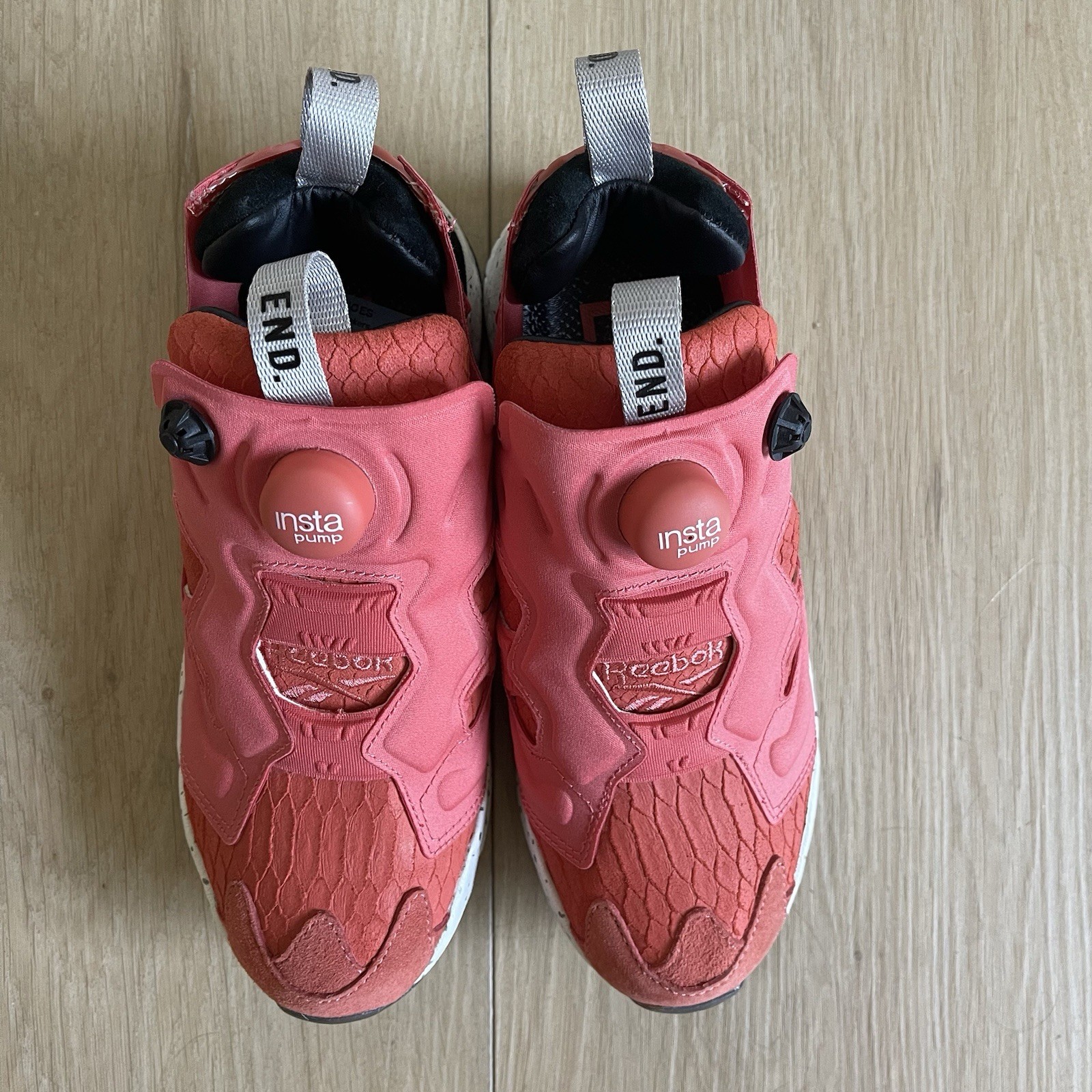 Reebok Instapump Fury OG x END Pink Salmon men’s Size 5