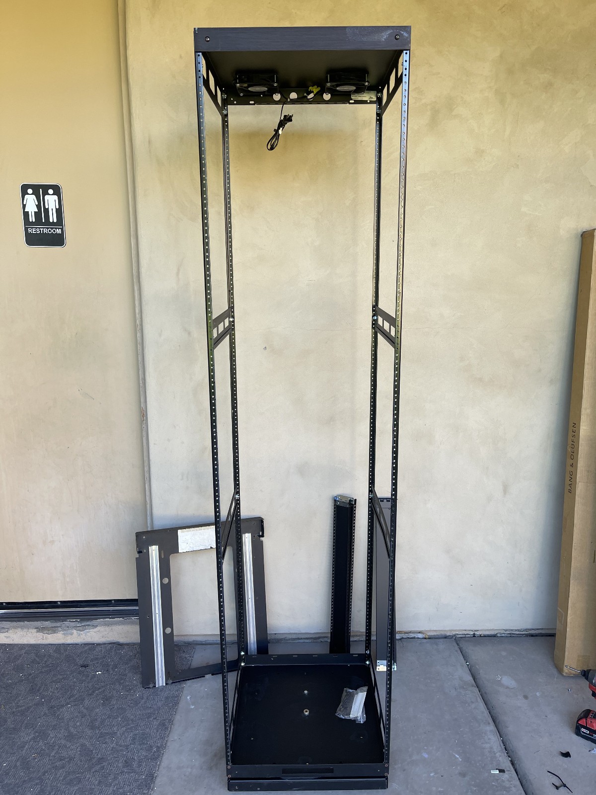 Middle Atlantic AX-SXR-43 43U Millwork & In-Wall Rotating AXS A/V Rack System