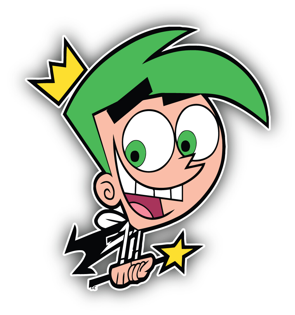 Fairly OddParents Cartoon Cosmo Sticker Bumper Decal - ''SIZES''