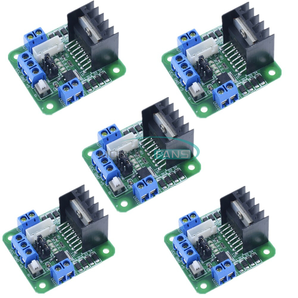 5PCS L298N Dual H Bridge Stepper Motor Drive Control Board Module DC Arduino