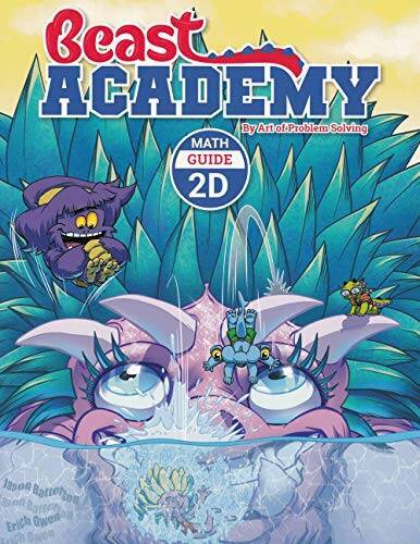 Art of Problem Solving Beast Academy 2D Guide and Practice 2-Book Set - GOOD