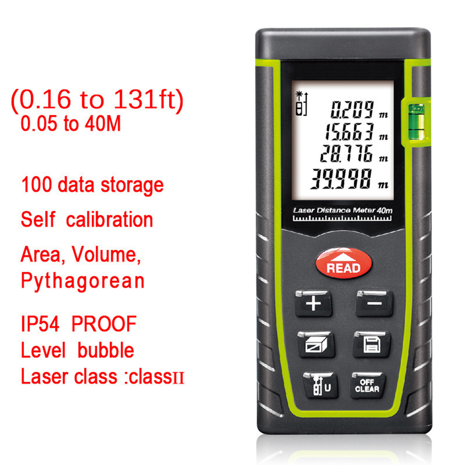 Laser Distance Measuring Instrument Handheld Electronic Ruler High Precision