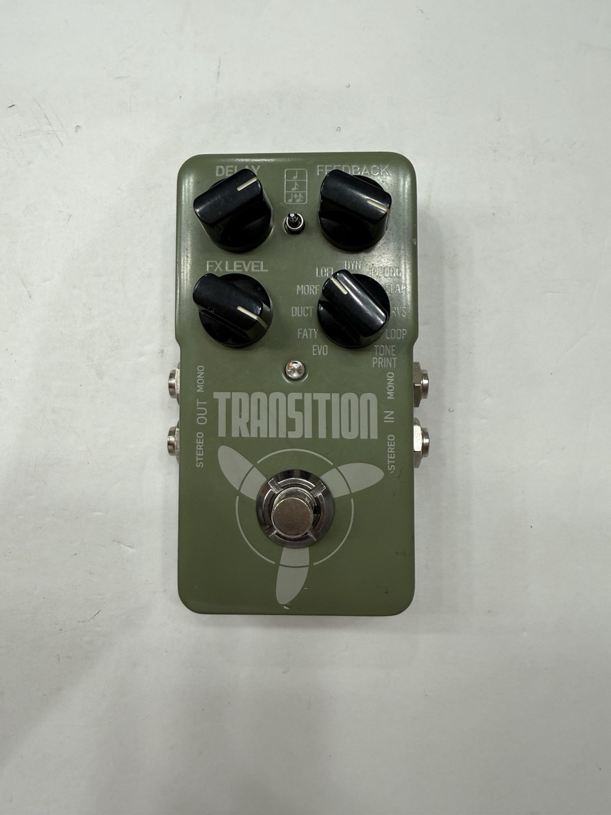TC Electronic Transition Stereo Digital Delay Echo Rare Guitar Effect Pedal