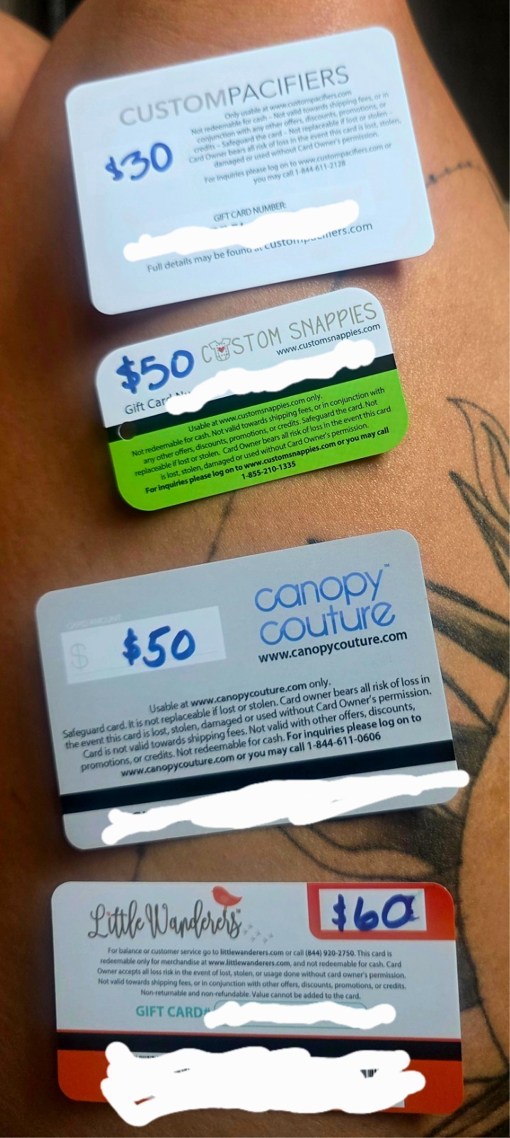 Custom Baby Products Gift Cards