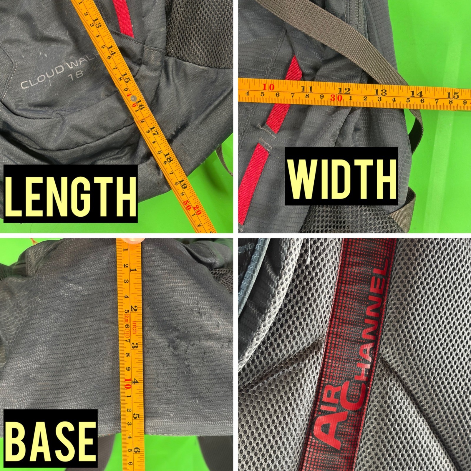 CamelBak Cloud Walker 18 Hydration Backpack Gray/Red Hiking Daypack 18L Pack Bag