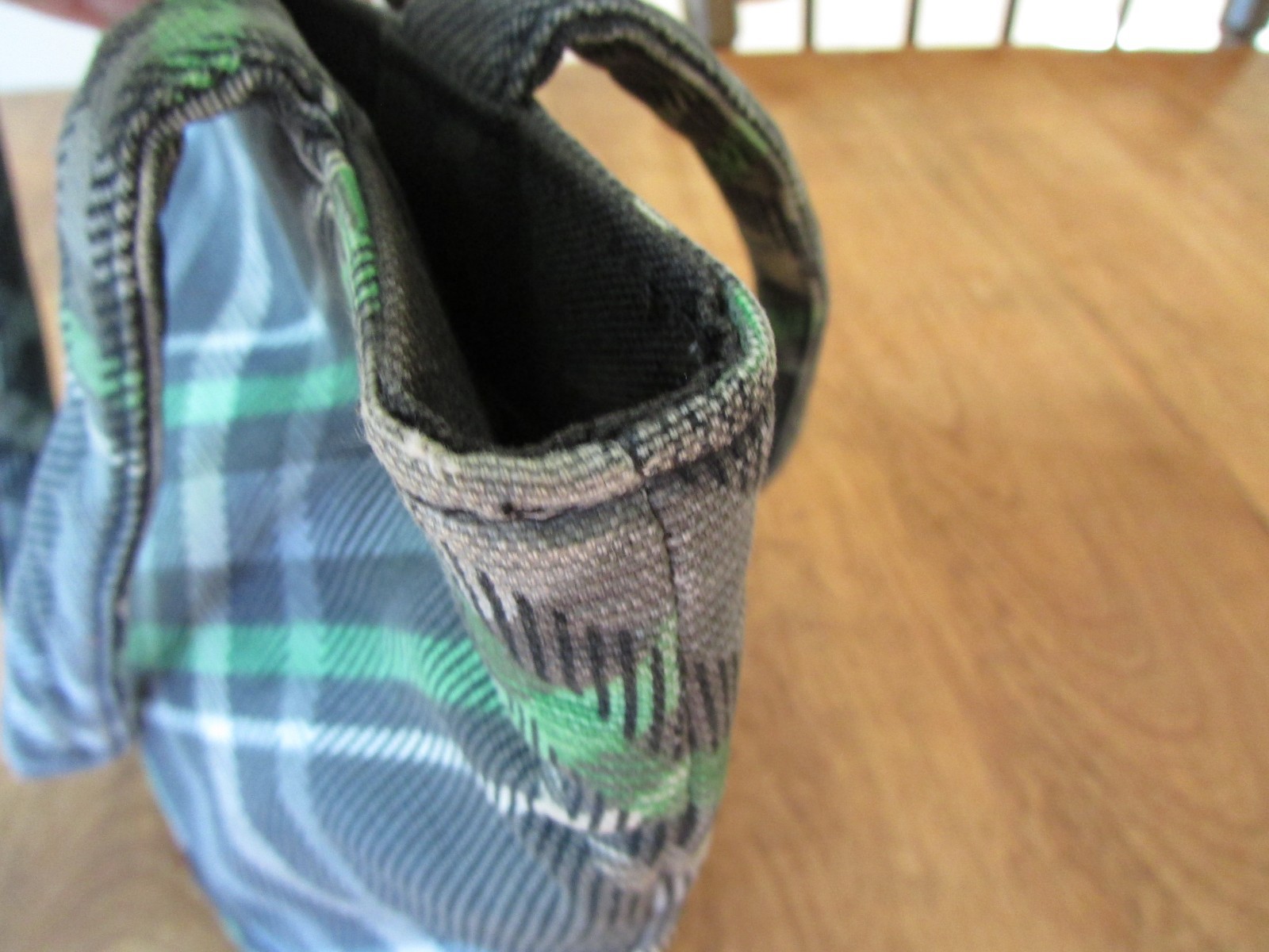 Thirty One Insulated Cooler Bag green gray Plaid