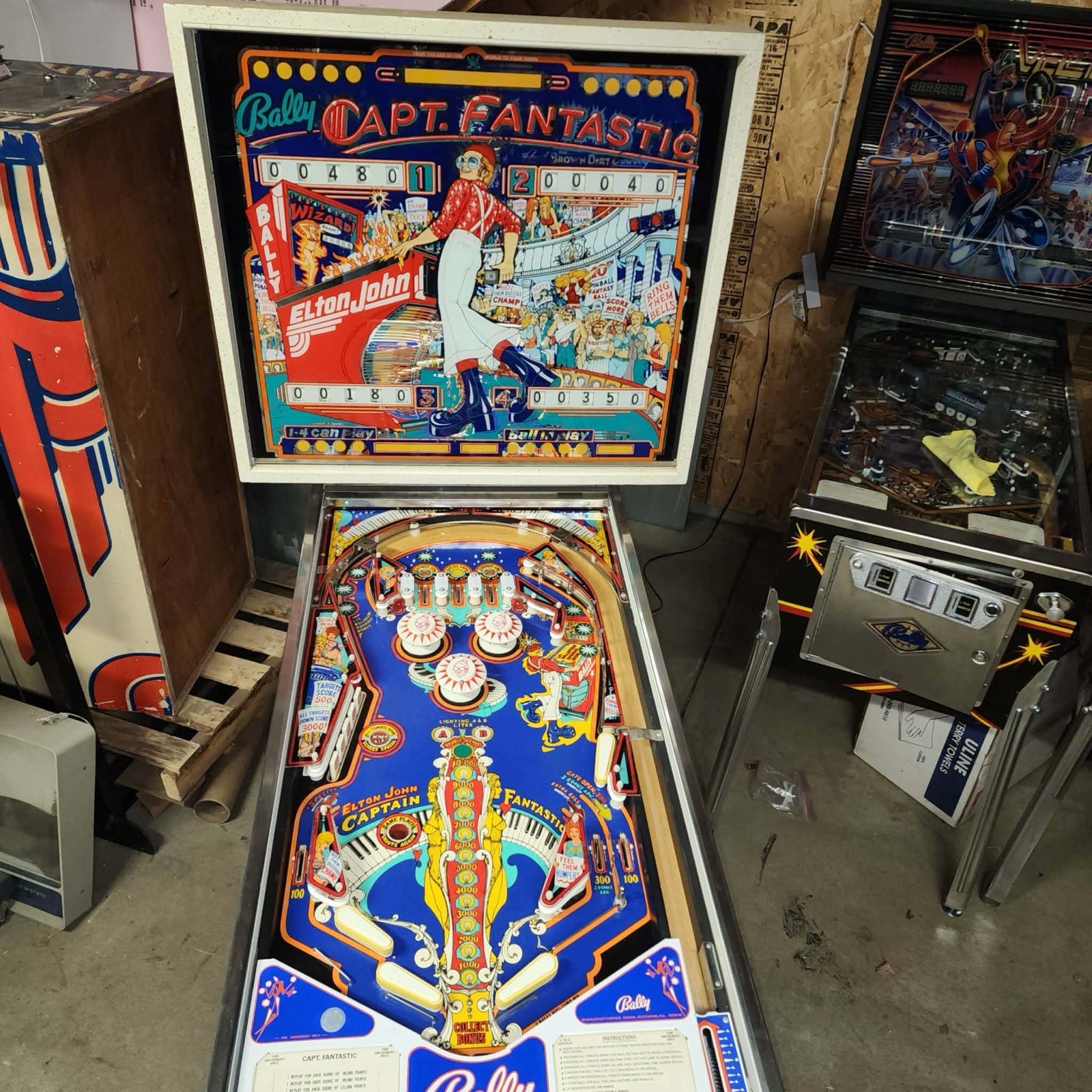 Bally Captain Fantastic Pinball Machine
