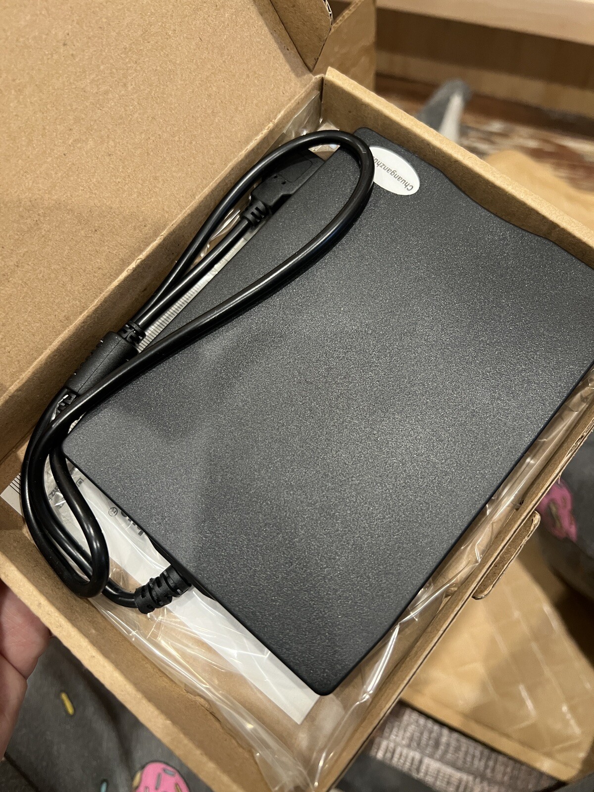 Floppy Disk Reader USB C External 3.5 inch 1.44 MB Floppy Disc Reader Dual USB A
