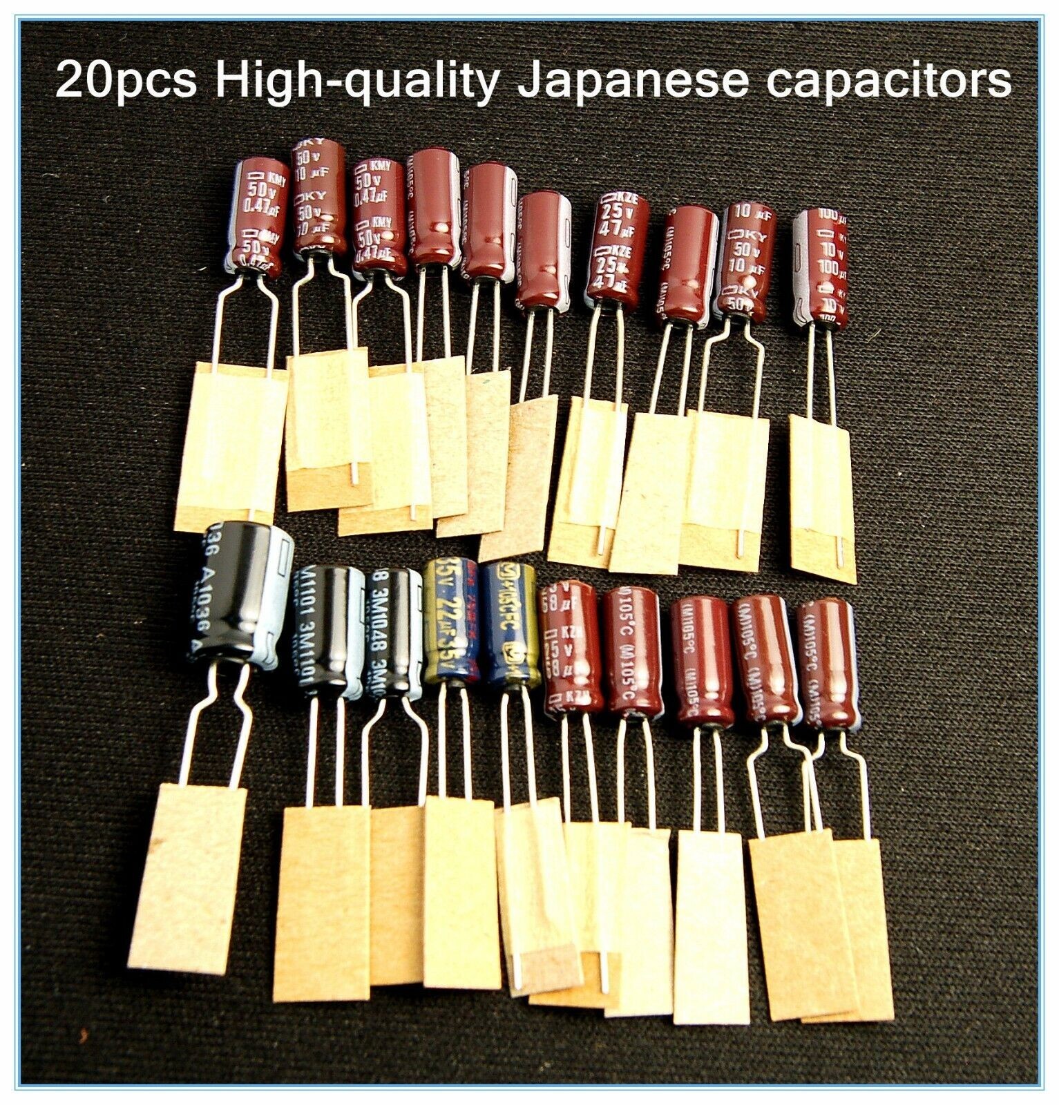 Sega Game Gear 20 Capacitors Repair Kit Fix Sound & Dim Screen USA Shipping BEST