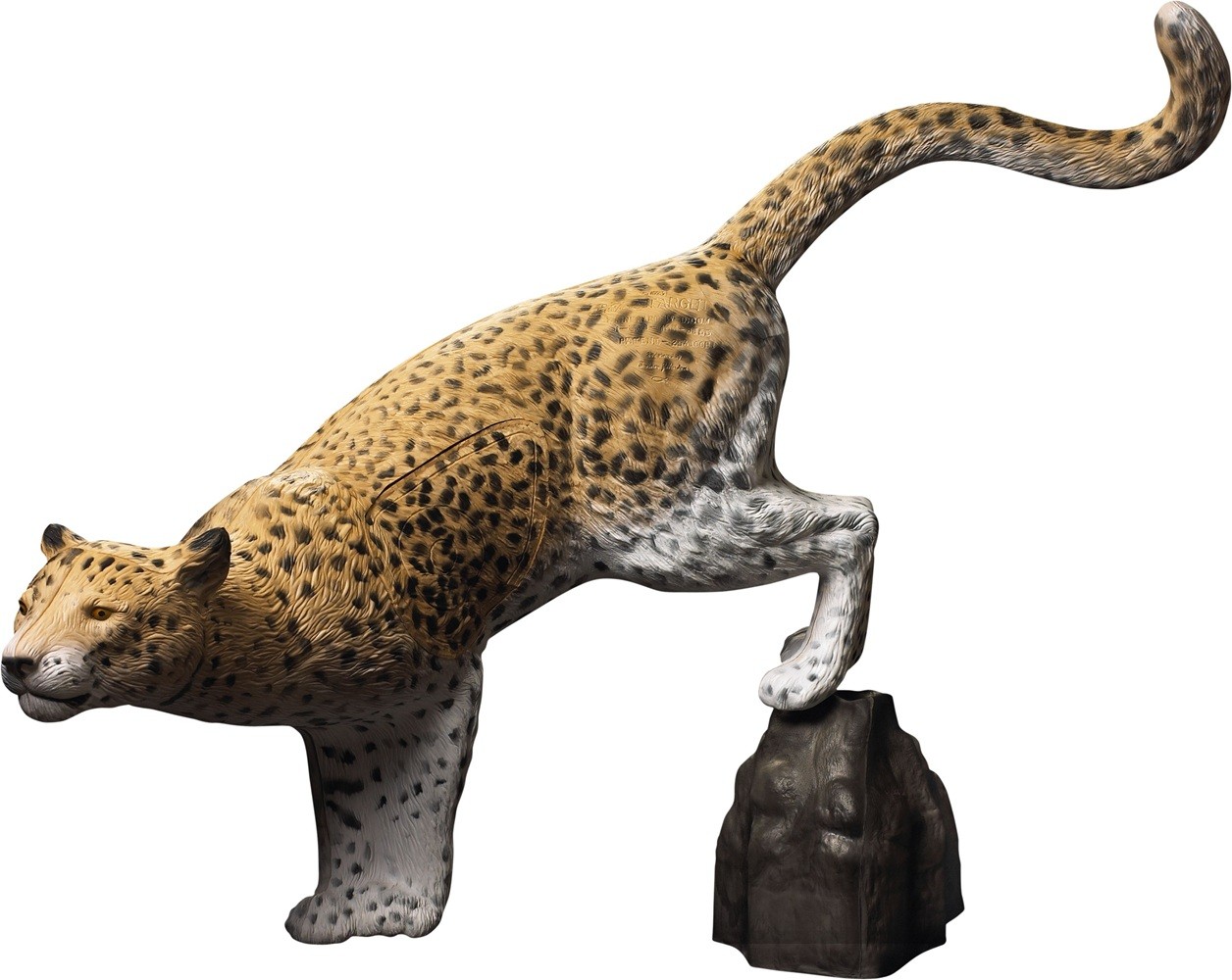 Rinehart Competition Series Leopard With Rock Archery Hunting Target - IBO