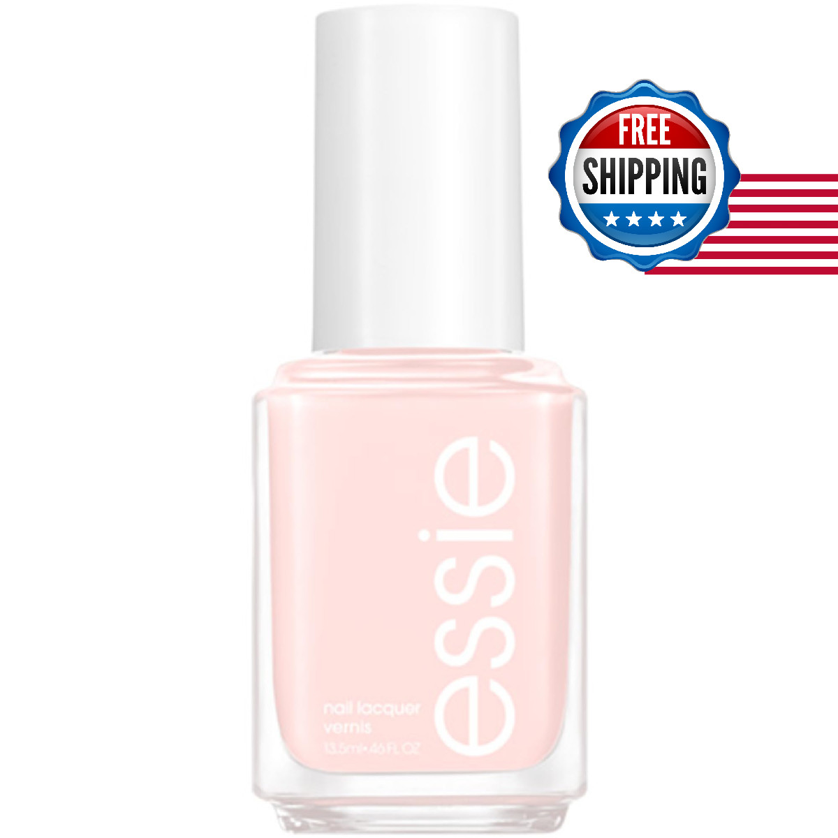 Essie Salon-Quality Nail Polish 8-Free Vegan Sheer Pale Pink Ballet Slippers