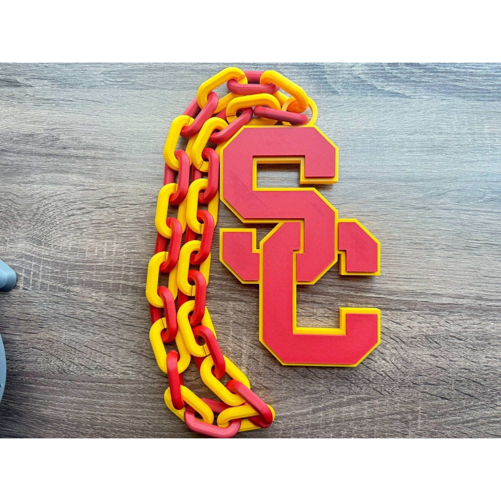 USC Trojans Logo Oversized Necklace, Hype Chain [Made To Order]