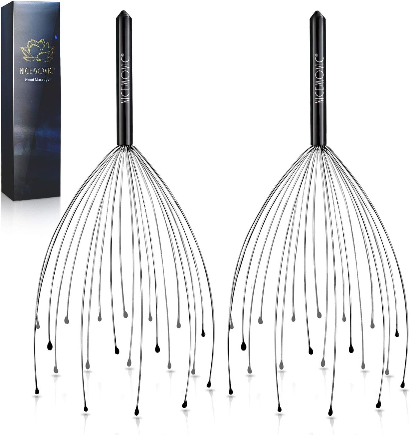 Head Massager Scratcher Tingler with 20 Fingers for Hair Scalp Deep Relaxation..