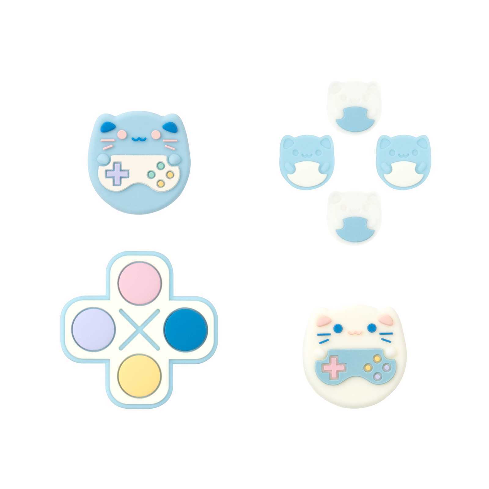 GeekShare D-Pad Button Caps & Thumb Grips for Nintendo Switch/ OLED Game Cat